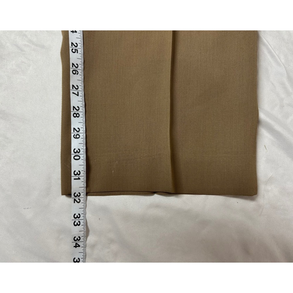 Vintage Bachrach Mens Brown Pleated Wool Dress Pants Made in USA Trousers 34x32 - Picture 16 of 16